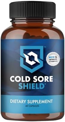 Cold Sore Shield Daily Cold Sore Supplement Including LLysine  Natural Defense Ingredients  Around The Clock Support  60 Count  Made in The USA - Image 1