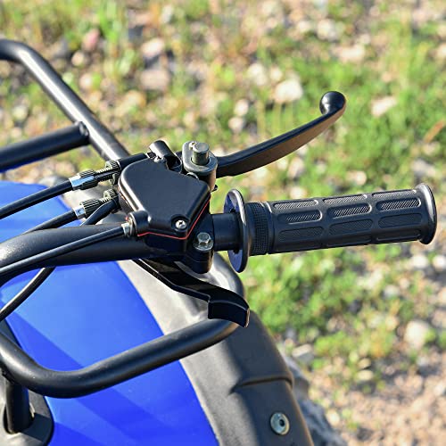 RUTU ATV Thumb Throttle & Brake Cable Kit - Full Metal Speed Governer with Brake Lever - Speed Limiter for 50cc, 90cc,150cc,250cc ATV, Quad Bike, Go Kart with Front Drum Brakes - for 7/8" 22mm Handle - Image 4