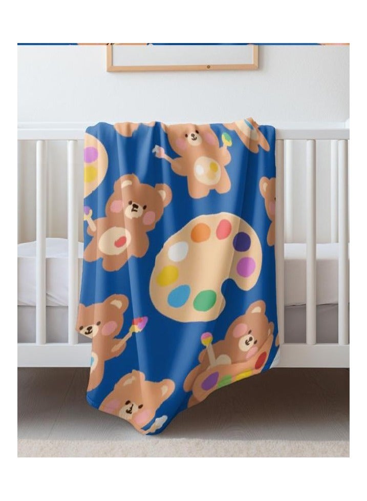 عام بطانية رقيقة من الفانيلا (دافئة ومريحة، ومناسبة للنوم واستخدام الألعاب وإزالة الغبار ومقاومة للرمل) 150 سم * 200 سم - 322 - Image 1