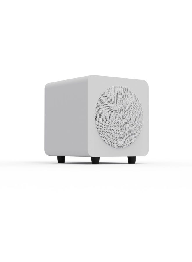 Kanto Audio SUB6 Sealed Powered Subwoofer, Matte White/White Grille - Image 1