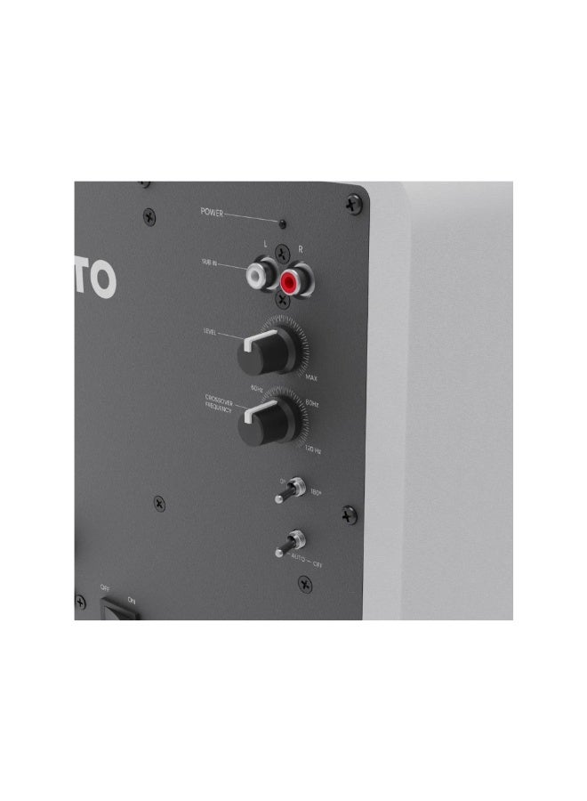 Kanto Audio SUB6 Sealed Powered Subwoofer, Matte White/White Grille - Image 4