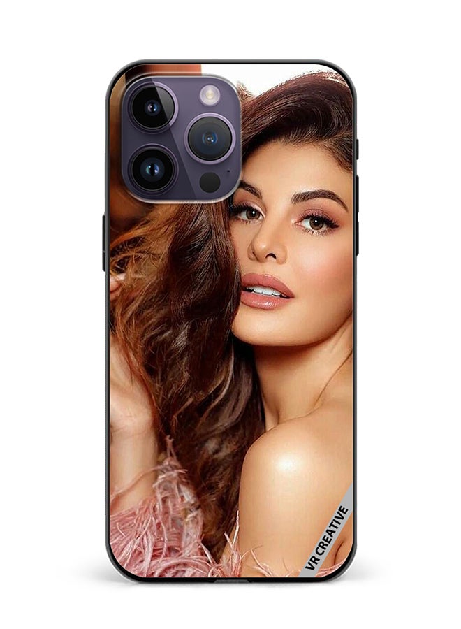 VR CREATIVE Protective Case Cover For Apple iPhone 15 Pro Max Bollywood Actress Jacqueline Fernandez Design Multicolour - Image 1