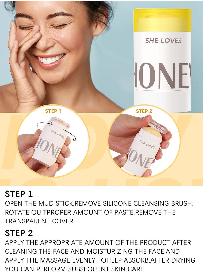 Honey Soothing Essence Stick Moisturizing Effective Soothing Refreshing Mild Penetrating to Smooth and Delicate the Skin and Sooth Redness on the Face and Neck 34g