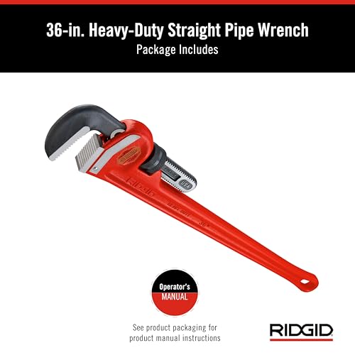 Ridgid 31035 model 36 HeavyDuty Straight Pipe Wrench 36 Plumbing Wrench - Image 3