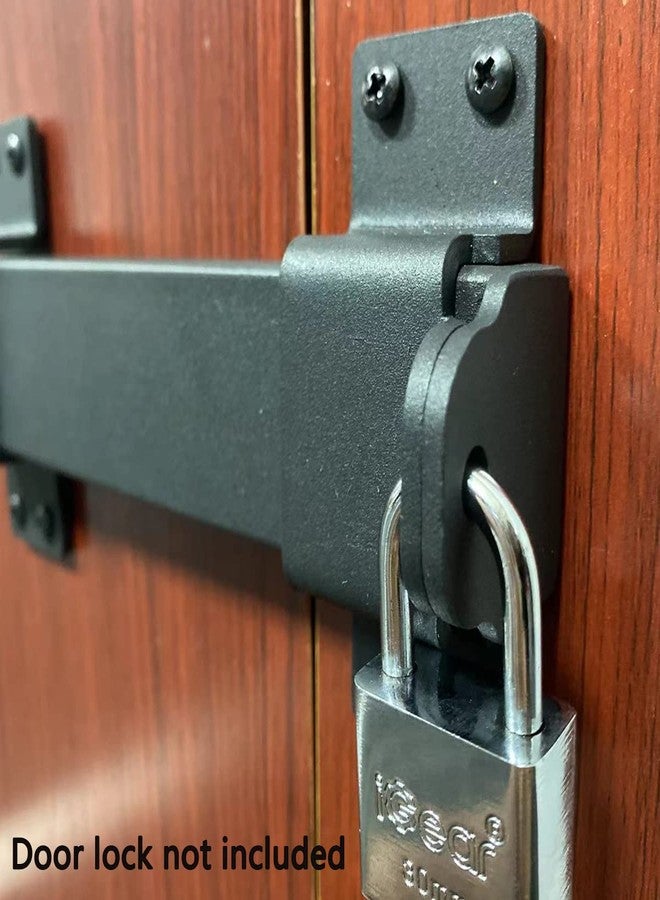 VANROUG 7.5" Heavy Duty Security Slide Latch Lock,with Padlock Hole Adjustable Gate Latch for Wooden Fences Barn Doors, Interior and Outdoor Door Latch,etc. - Image 4