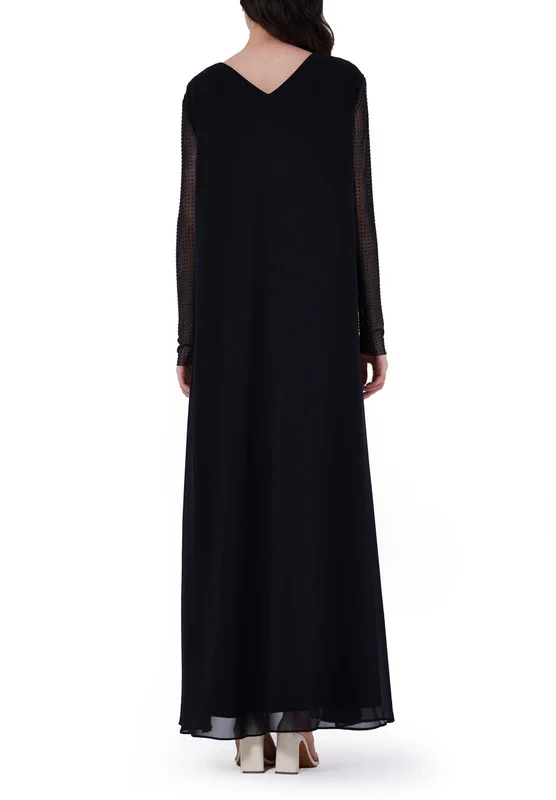 Amri Embellished Sleeve Maxi Dress