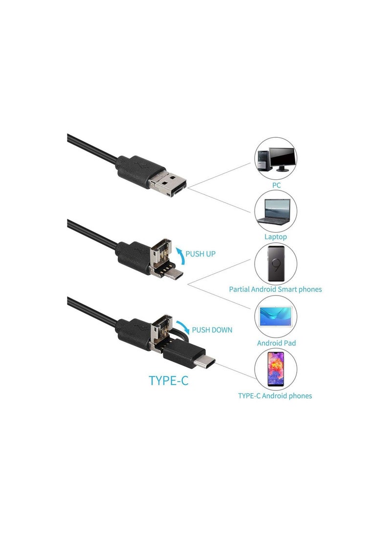 GGOOT Industrial Endoscope, 8.0mm Home Drain Snake Camera, 1080P HD USB, IP8 Waterproof, with 6 LED Lights, for Android, PC, Smartphone, Samsung, Tablet  - Image 2