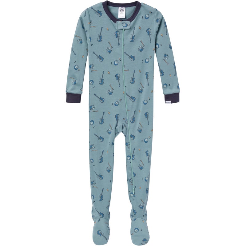 Gerber Baby-Boys 4-Pack Footed Pajamas, Music, 18 Months - Image 4