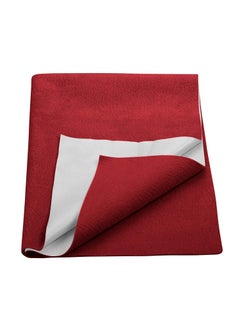 TRANCE Trance Quick Dry Soft Bed Protector Waterproof Baby Cot Sheet Queen1524x198 cmMaroon 