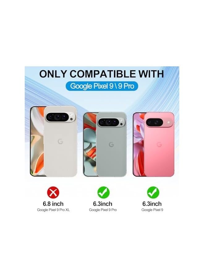 PROMASS [3 Pack] Screen Protector for Google Pixel 9/Pixel 9 Pro 2024 with Auto Alignment Kit, Tempered Glass Film Bubble Free Full Coverage, HD Clear - Image 2