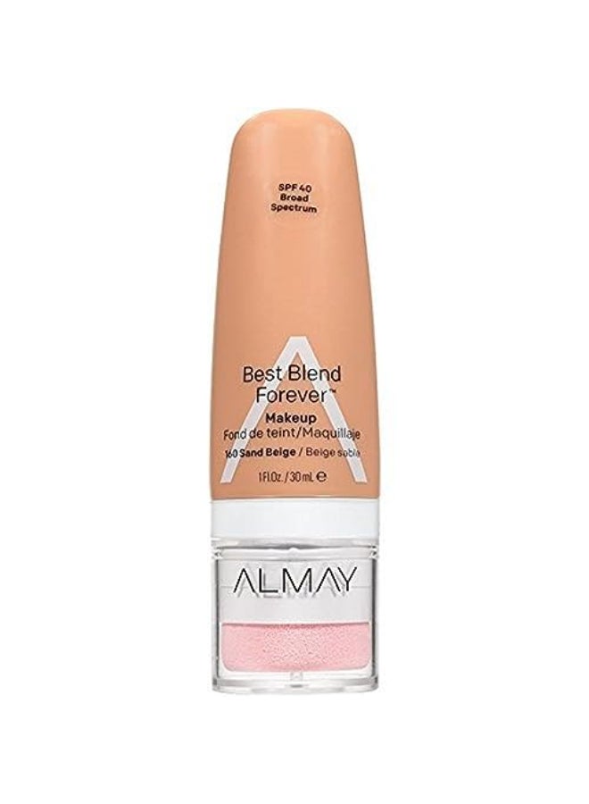 Almay Best Blend Forever Foundation Sand Beige 1 fl oz SPF 40 Broad Spectrum - Image 1