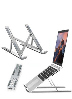 Generic Laptop Stand Adjustable Laptop Riser Portable Laptop Holder Ventilated Cooling Notebook Stand with 6 Adjustable Angles for 10-16”Laptops  - Image 1