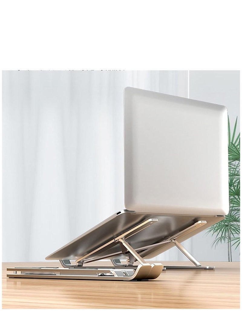 Laptop Stand Adjustable Laptop Riser Portable Laptop Holder Ventilated Cooling Notebook Stand with 6 Adjustable Angles for 10-16”Laptops - Image 4