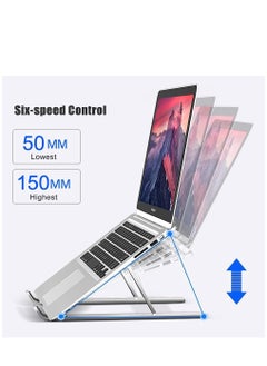 Generic Laptop Stand Adjustable Laptop Riser Portable Laptop Holder Ventilated Cooling Notebook Stand with 6 Adjustable Angles for 10-16”Laptops  - Image 5