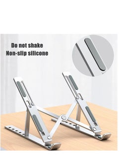 Generic Laptop Stand Adjustable Laptop Riser Portable Laptop Holder Ventilated Cooling Notebook Stand with 6 Adjustable Angles for 10-16”Laptops  - Image 3
