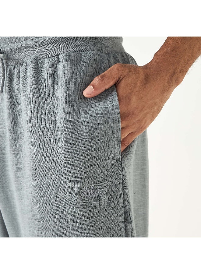 Kappa Kappa Logo Detail Joggers with Drawstring Closure and Pockets  - Image 2