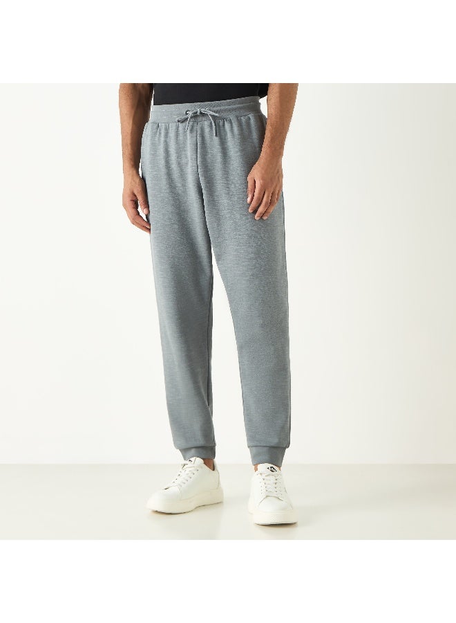 Kappa Kappa Logo Detail Joggers with Drawstring Closure and Pockets  - Image 1