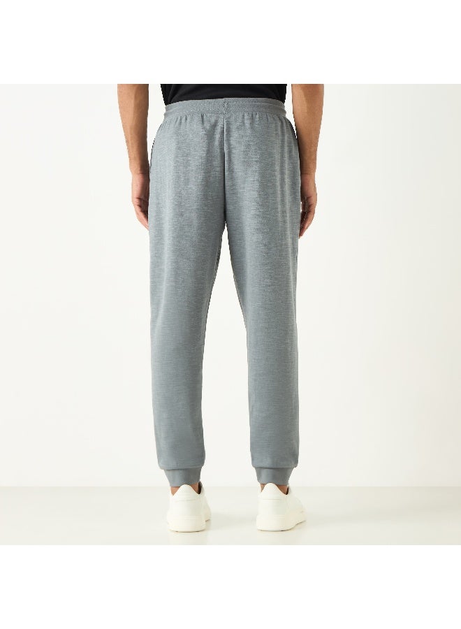 Kappa Kappa Logo Detail Joggers with Drawstring Closure and Pockets  - Image 4