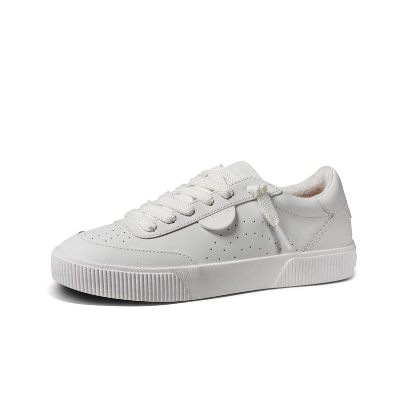 REEF Womens Shoes, Lay Day Seas, White Leather, 9 - Image 1