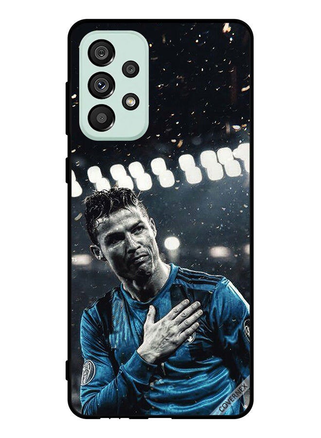 Covernex Protective Case Cover For Samsung Galaxy A73 5G Ronaldo Thanking To Crowded For Scoring - Image 1