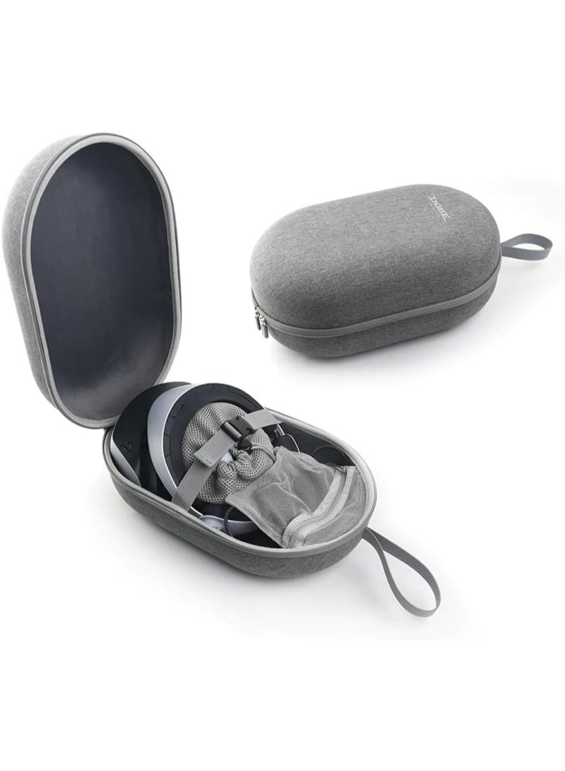 DOBE Storage Case for Meta Quest 2 / Q3 / Q3S, EVA Organiser Bag with Thumb Grips and Silicone Case, Grey - Image 1