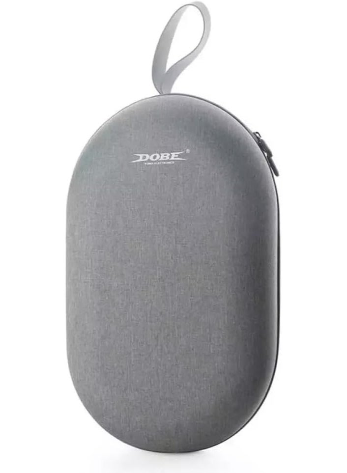 DOBE Storage Case for Meta Quest 2 / Q3 / Q3S, EVA Organiser Bag with Thumb Grips and Silicone Case, Grey - Image 2