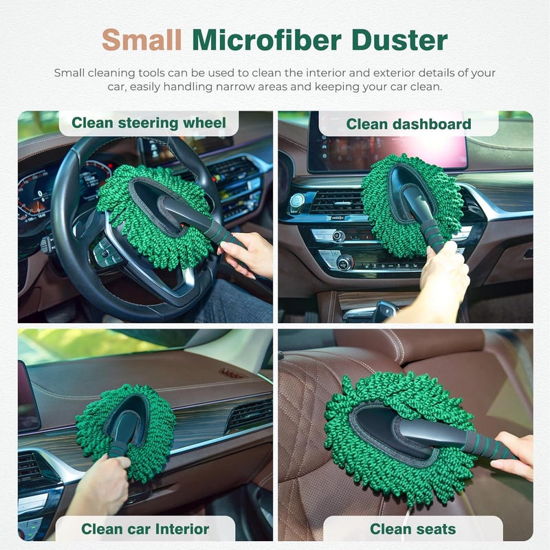 FLORICH Large Microfiber Car Duster Kit, Extendable Car Duster Exterior Scratch Free, Car Cleaning Brush Car Interior Detailing Kit, Car Cleaning Supplies for Cars RV Truck Boat - Image 5