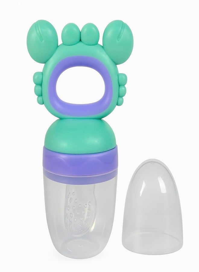DTR Creation Baby Fruit & Food Feeder ? Silicone Nibbler Teether| Accessory for Babies | BPA-Free | C.Green & Purple - Image 4