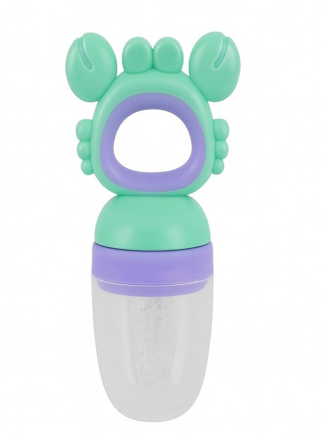 DTR Creation Baby Fruit & Food Feeder ? Silicone Nibbler Teether| Accessory for Babies | BPA-Free | C.Green & Purple - Image 5