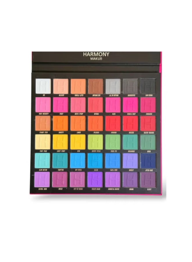 هارموني بيوتي  لوحة ظلال العيون هارموني ميك أب، 42 لونًا، لامعة HM - 067 - Image 2