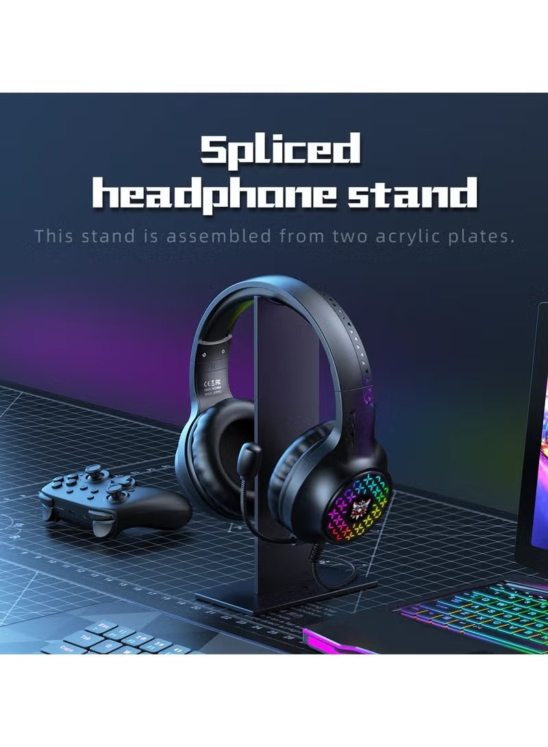 ELTRAZONE TZ5006 5-in-1 Wired RGB Mechanical Gaming Combo Set - Keyboard, Mouse, Headset, Stand, Mouse Pad - Black - Image 2