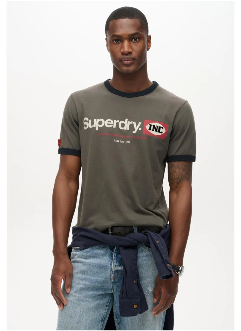 Superdry Cl Ringer Workwear Graphic Tee