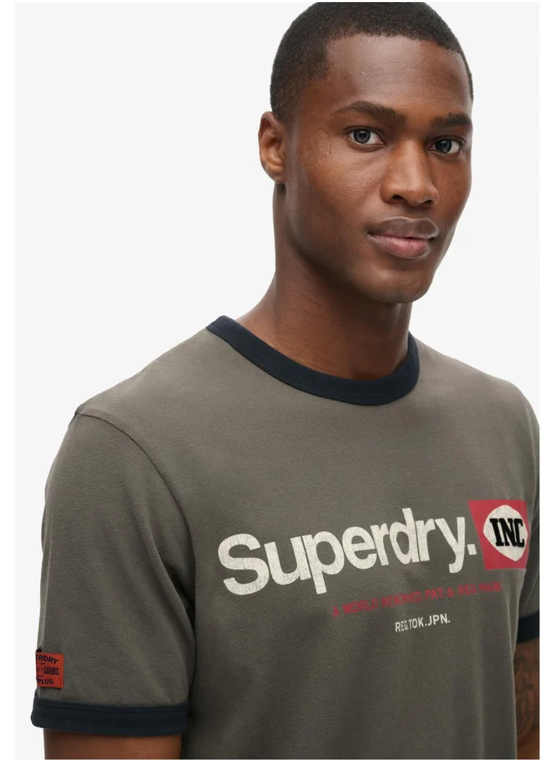 Superdry Cl Ringer Workwear Graphic Tee