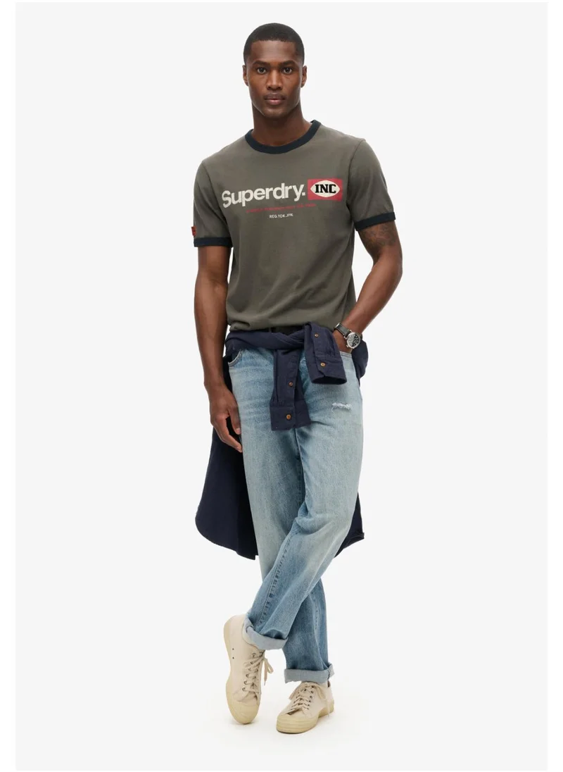 Superdry Cl Ringer Workwear Graphic Tee