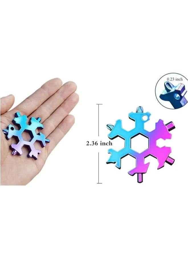 402 Stainless Steel Snowflake Wrench，Portable Screwdriver Wrench Bottle Opener Mini Tool  - Image 4