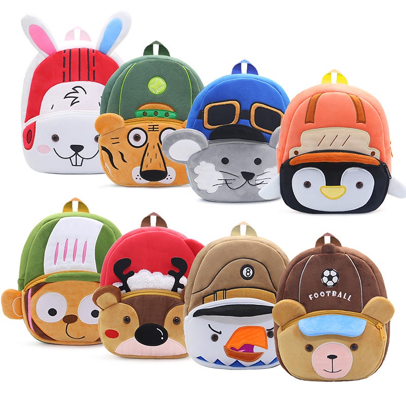 New Children'S Plush Cartoon Backpack Animal Games 2-4 Years Old Boys And Girls Backpack Kindergarten Schoolbag - Image 3