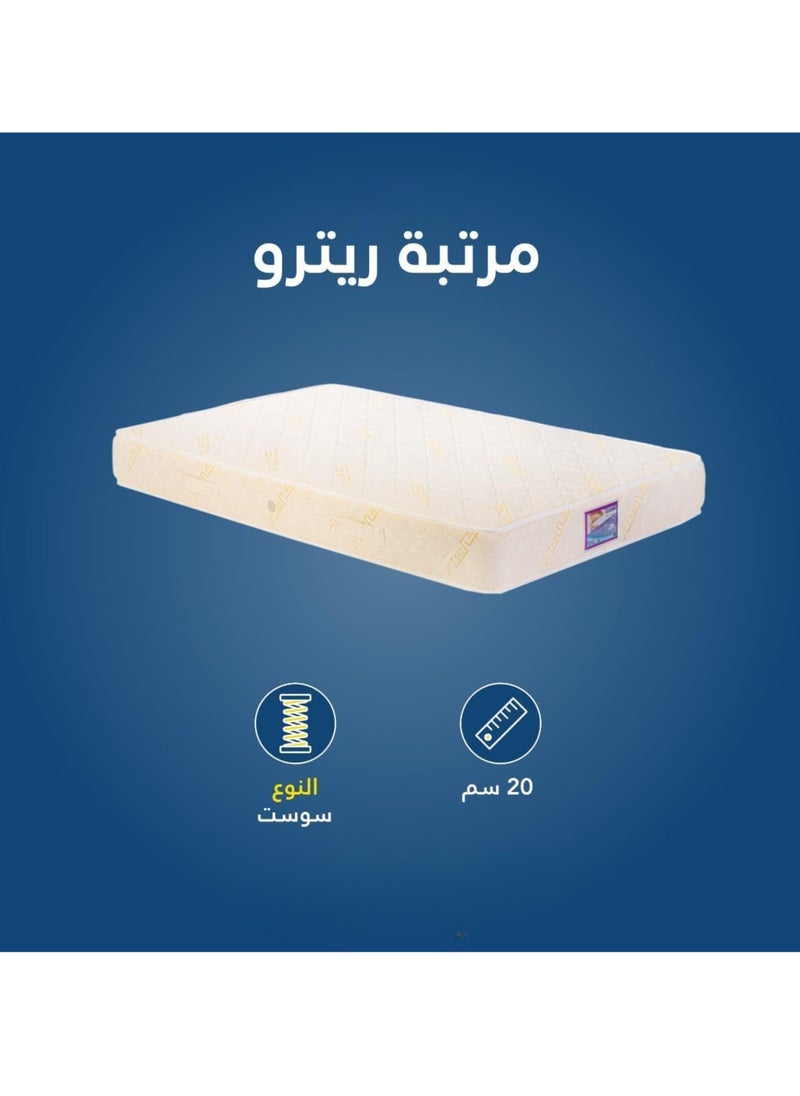 ماركة غير محددة - مرتبة ريترو - 120×195×20 سم، دعم قوي وجودة عالية - Image 1