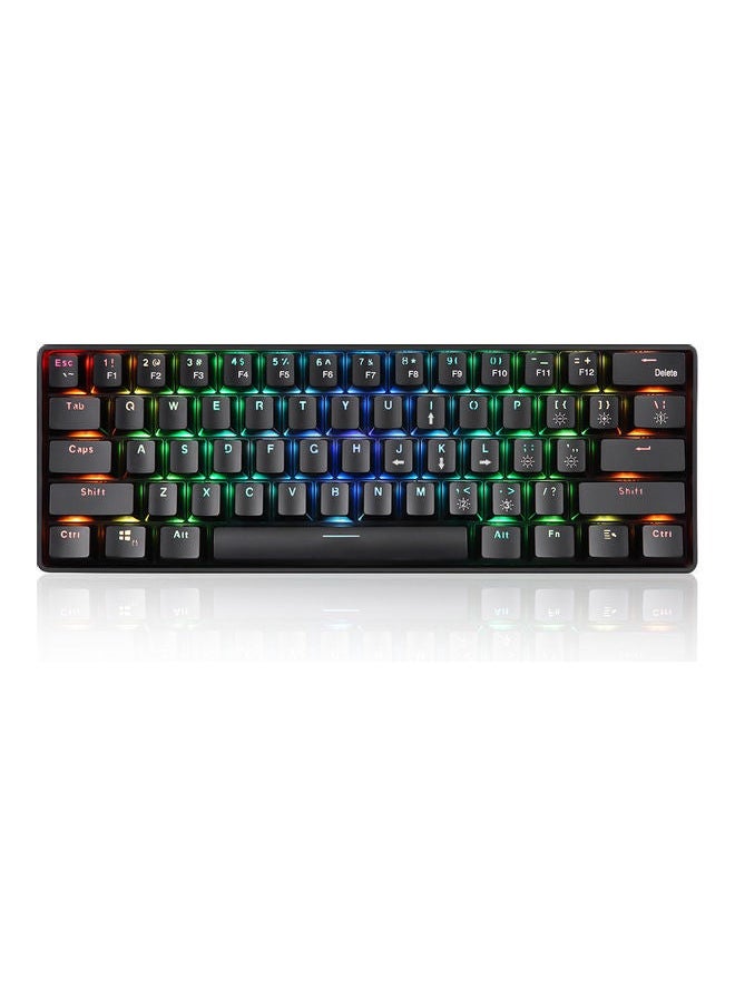 NIBEMINENT - 61 Keys Mechanical Keyboard Black - Image 1