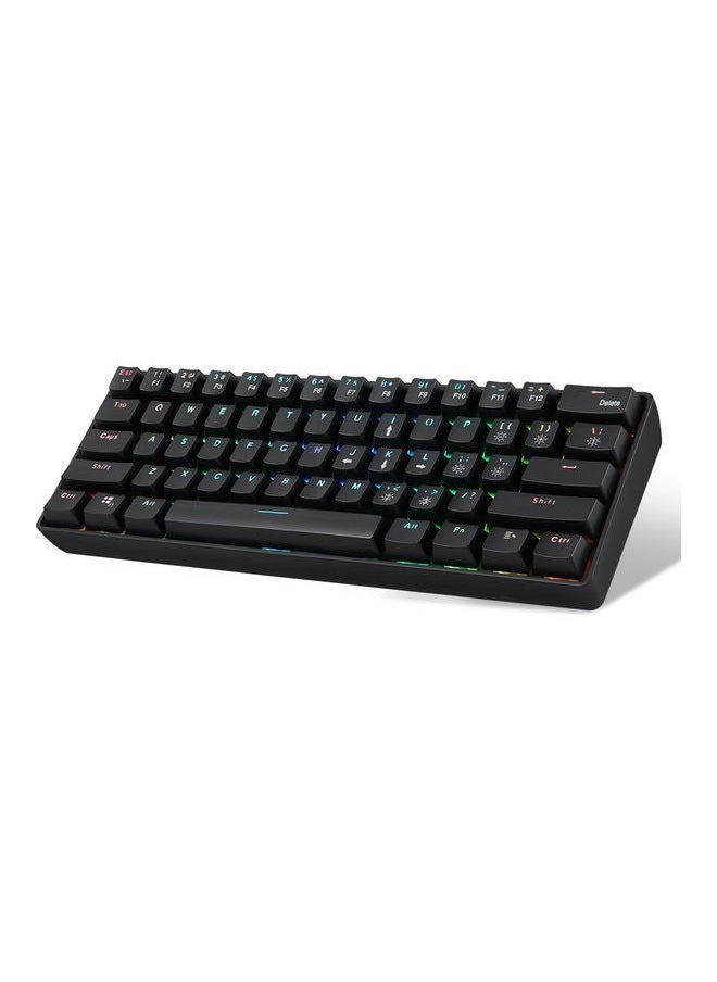 NIBEMINENT - 61 Keys Mechanical Keyboard Black - Image 1