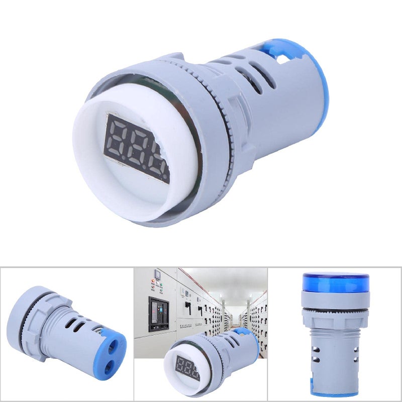 AC 60 500V عداد الفولت الرقمي LED 5 ألوان توصيل براغي عمر 100000 ساعة - Image 3