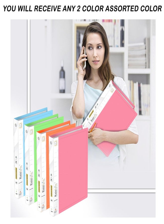 Shuban 40 Pocket Set of 2 A4 Size Presentation Display Book Folder File Binders with Plastic Clear Sleeves Document Organizer for Music Sheets Artwork Drawing for School Office - Image 3