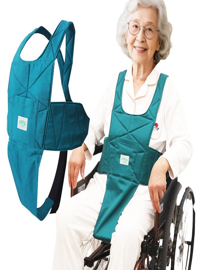 AUSTYLCO Wheelchair Seat Belt,Wheelchair Harness for Adult Anti-Fall Harness with Adjustable Shoulder Straps for Disable Elderly Patient - Image 1