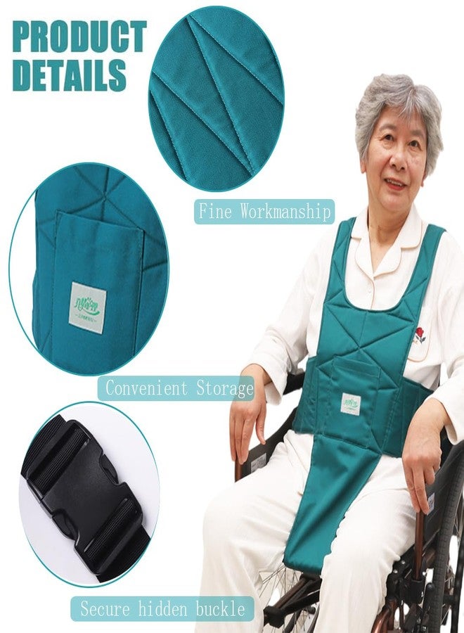 AUSTYLCO Wheelchair Seat Belt,Wheelchair Harness for Adult Anti-Fall Harness with Adjustable Shoulder Straps for Disable Elderly Patient - Image 3