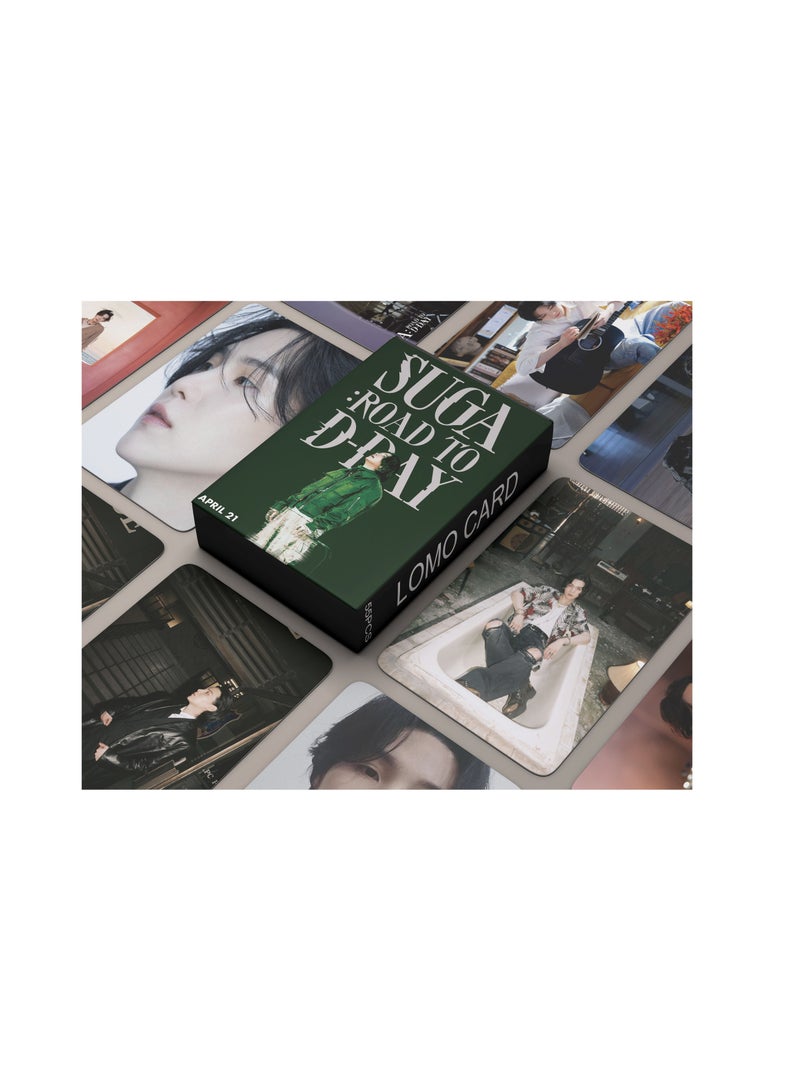 EHOME 55-Piece KPOP Suga D-Day Solo New Album Special Photo Filio Lomo Card  - Image 1