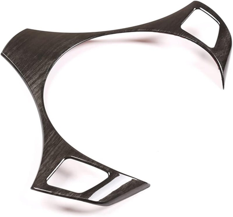 Wivplex Black Wood Grain ABS Steering Wheel Trim for BMW E90 3 Series - Image 4