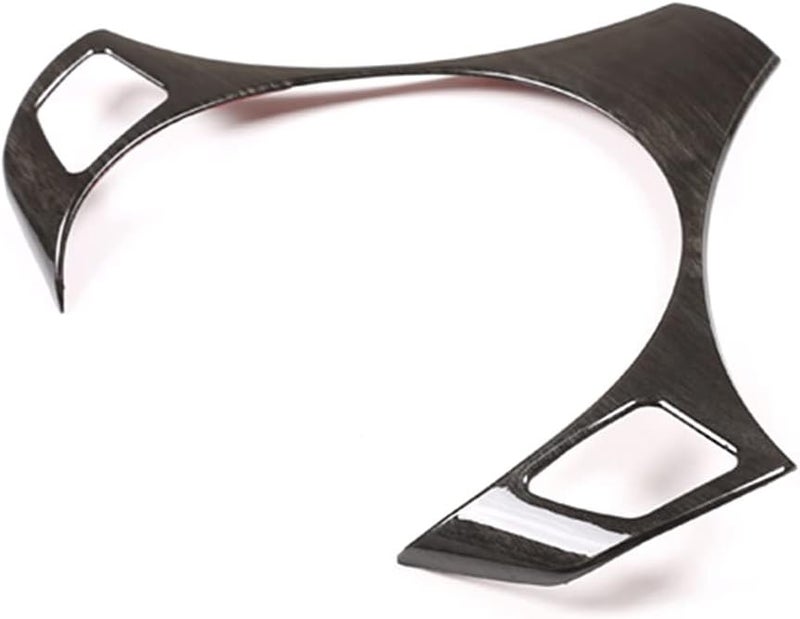 Wivplex Black Wood Grain ABS Steering Wheel Trim for BMW E90 3 Series - Image 2