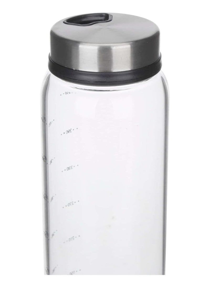 Orchid - Orchid Borosilicate Spice Jar Set, Spice Jar Set, 3 Piece Glass Jar with Stainless Steel Airtight Lids, Mini Clear Food Storage Jar for Pantry for Masalas, Herbs, Sugar (3PC, 450Ml, 390ML, 270ML) - Image 1