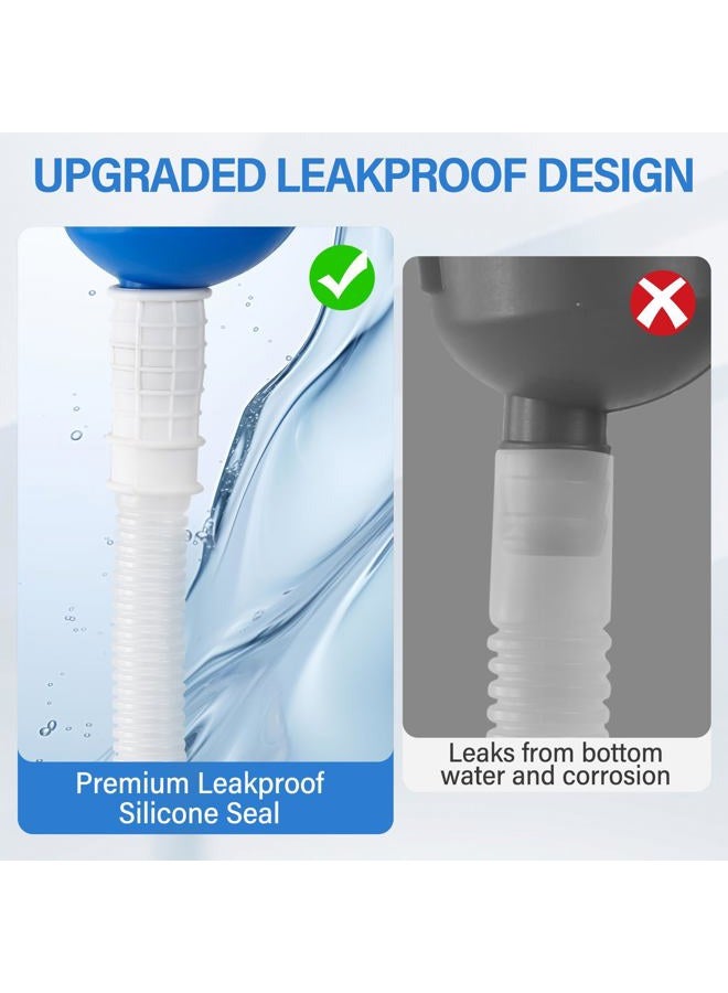 ONEDONE Urinal Pee Bottle Universal Portable 2000 ML with Female Adapter for Hospital Camping Car Travel (Blue) - Image 3