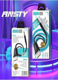 ANSTY 3.5mm Male To Lightning Stereo Audio Aux Cable For Apple iPhone X/XS Max/XR/1/8 Plus/8 White  - Image 2