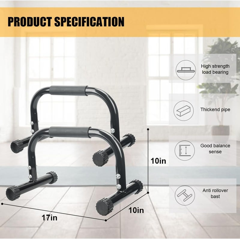 AmazeFan Parallettes Bars - Push Up Bars for Strength Training, Handstands, and Dips - Image 2
